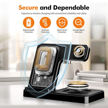 Portable 3-in-1 Wireless Charger