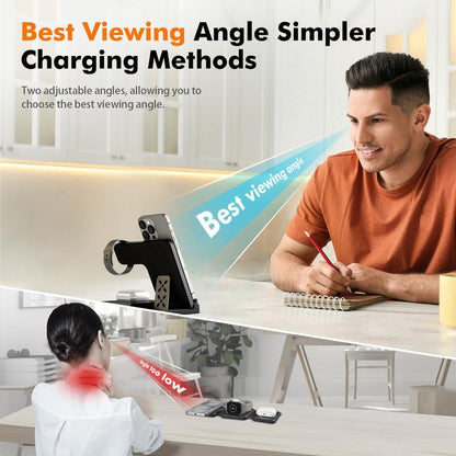 Portable 3-in-1 Wireless Charger
