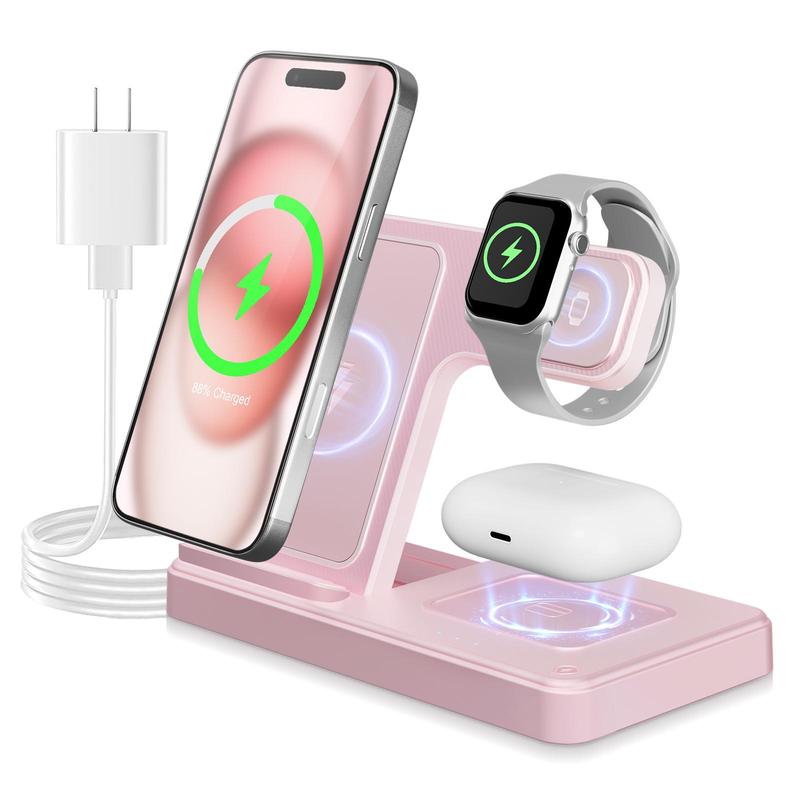 Portable 3-in-1 Wireless Charger