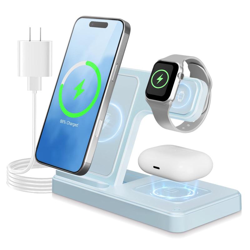 Portable 3-in-1 Wireless Charger